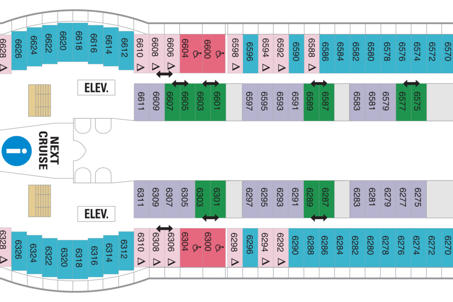 Royal Carribbean Deck plan Adventure of the Seas DECK06.png